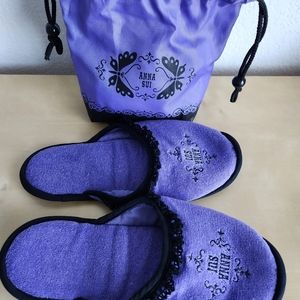 Anna Sui Travel Slippers NWOT